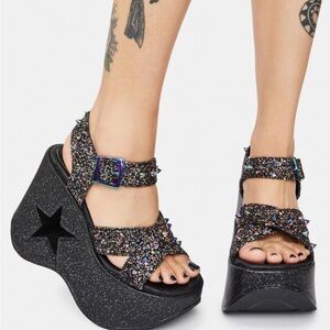 Demonia dynamite 02 DARK GLITTER PARTY IN MY HEAD PLATFORM